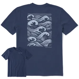 Men's Ocean Waves Short Sleeve Crusher Tee Life is Good