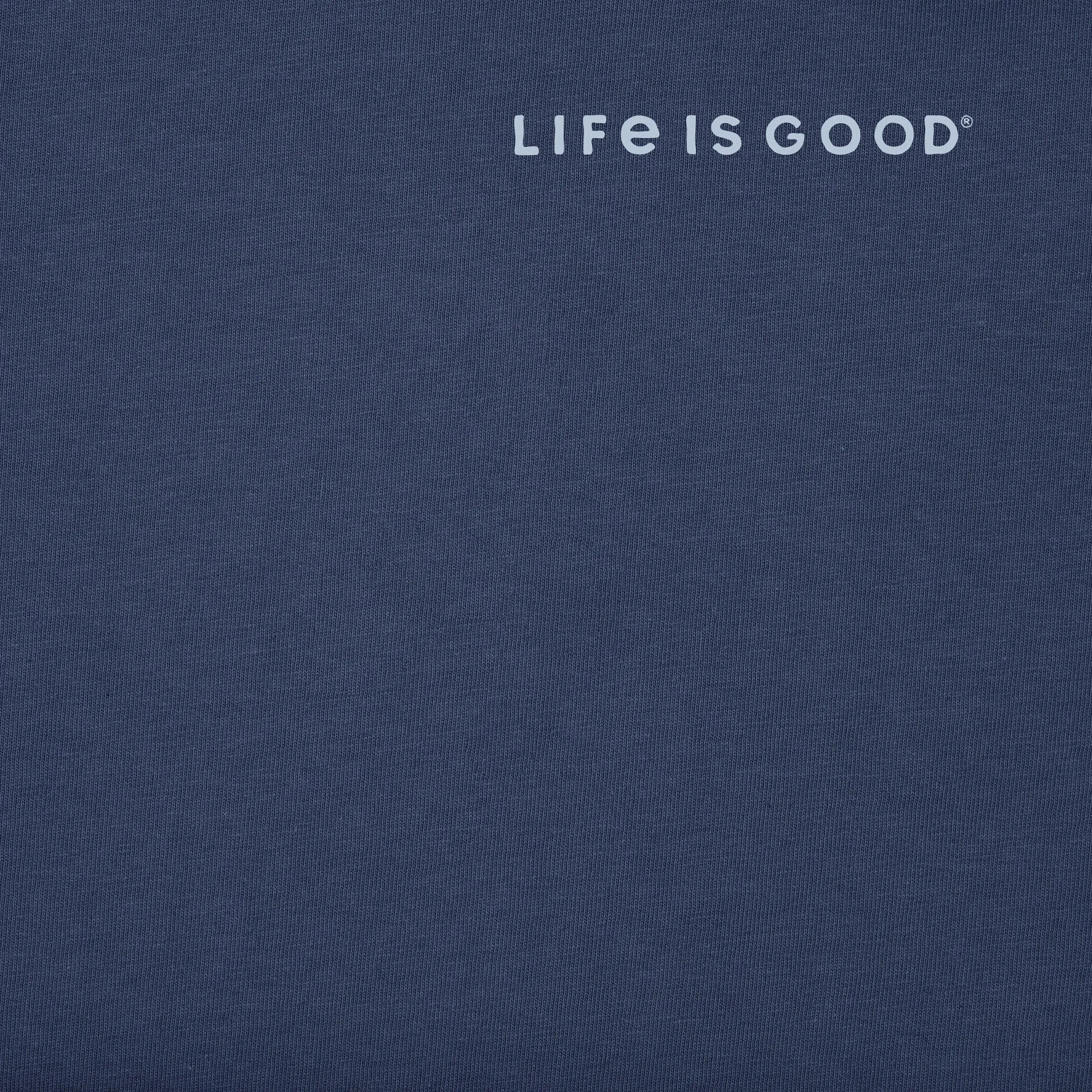 Men's Ocean Waves Short Sleeve Crusher Tee Life is Good