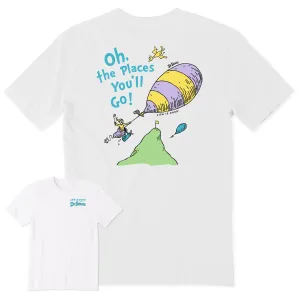 Men's Oh The Places You'll Golf Balloon Short Sleeve Tee Life is Good
