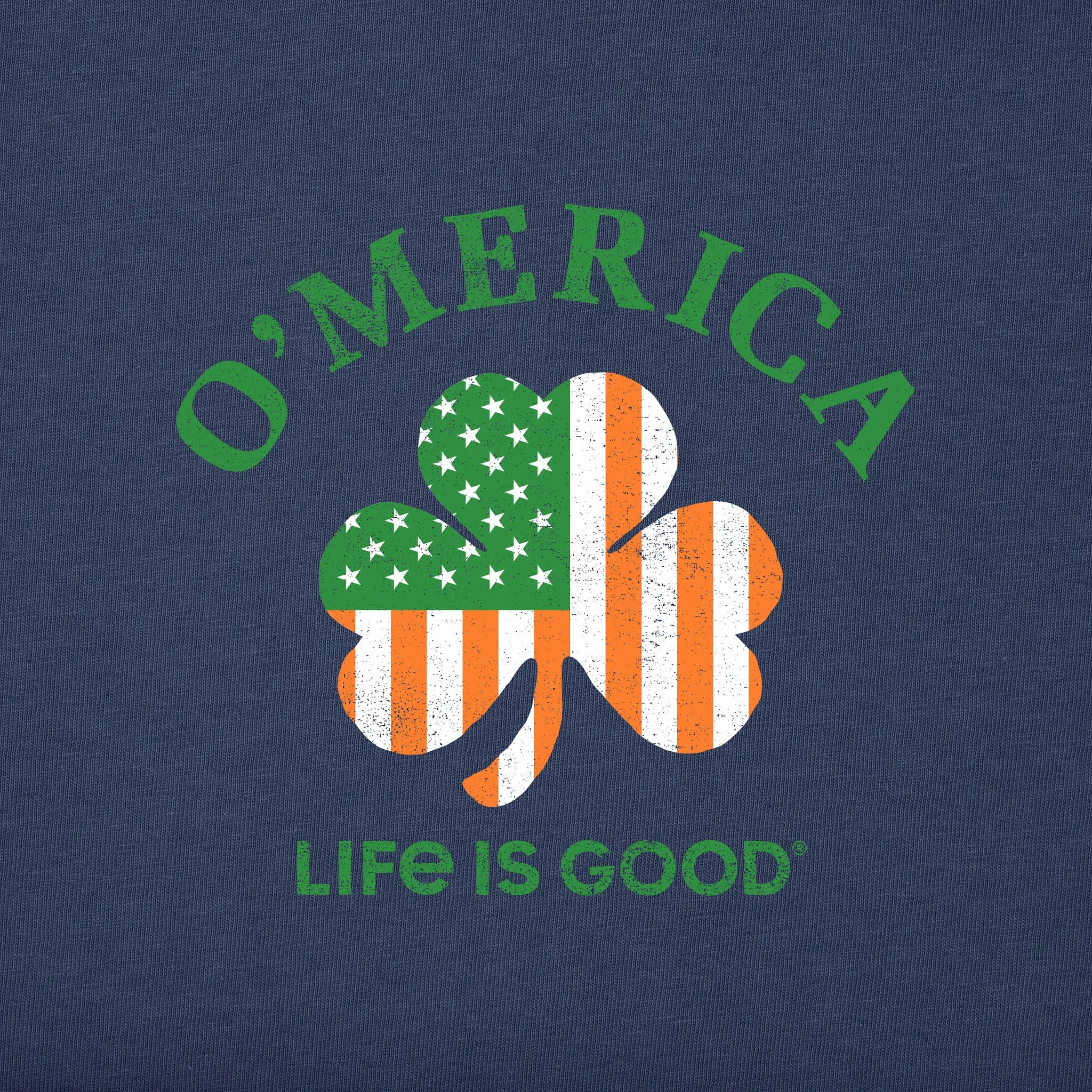 Men's O'Merica Long Sleeve Crusher Tee Life is Good