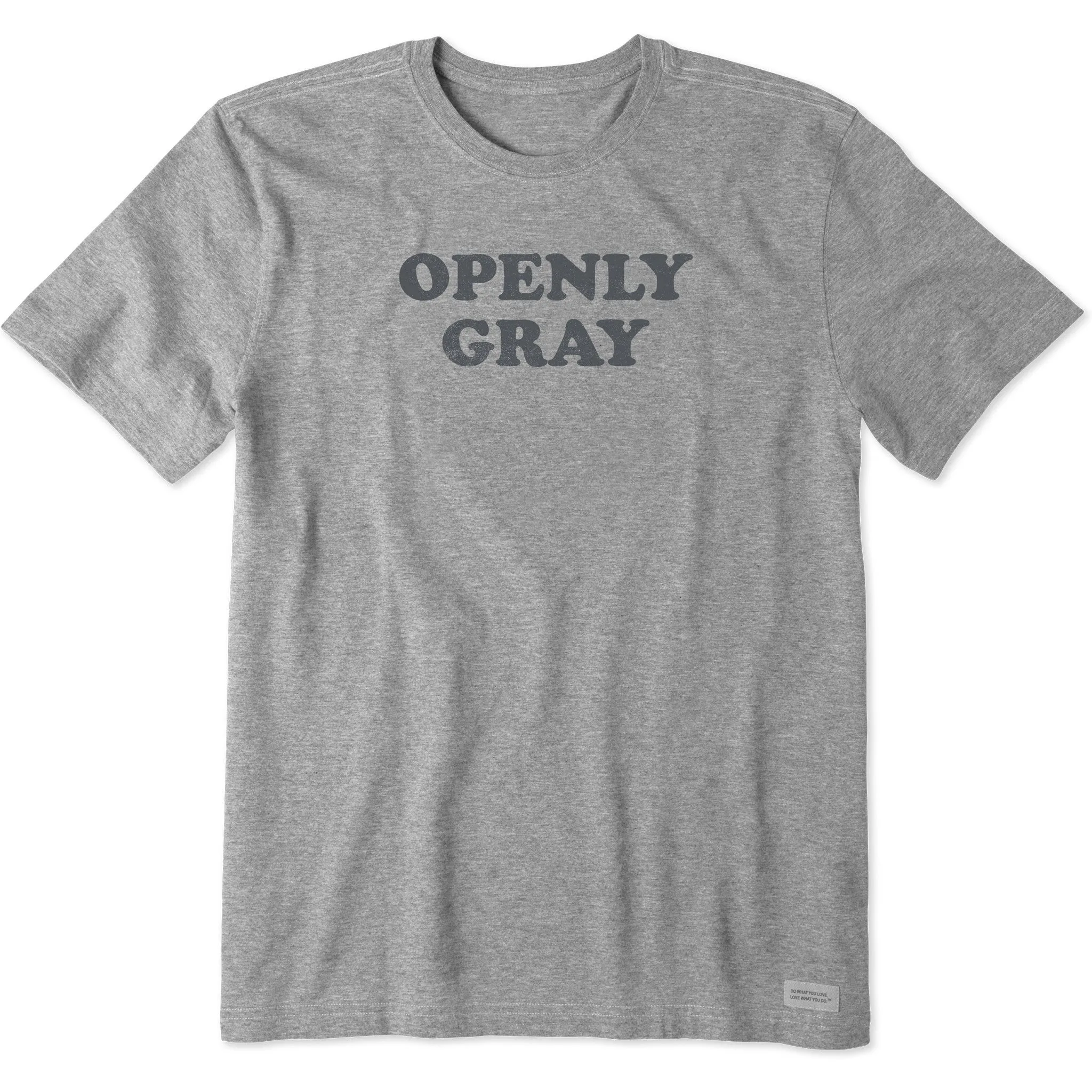 Men's Openly Gray Short Sleeve Tee Life is Good