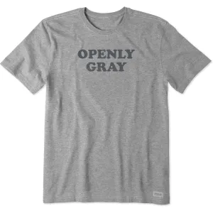 Men's Openly Gray Short Sleeve Tee Life is Good