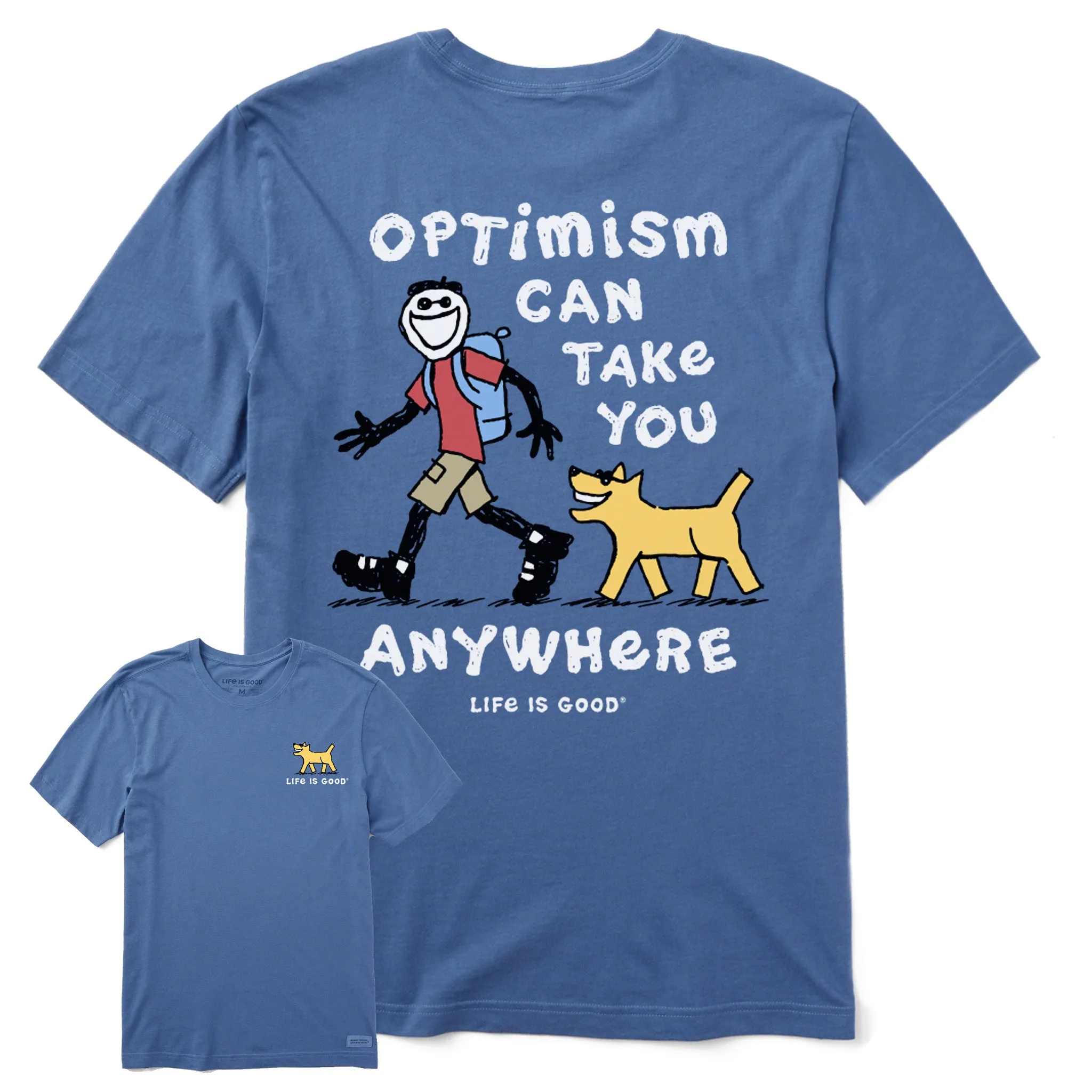 Men's Optimism Anywhere Short Sleeve Tee Life is Good
