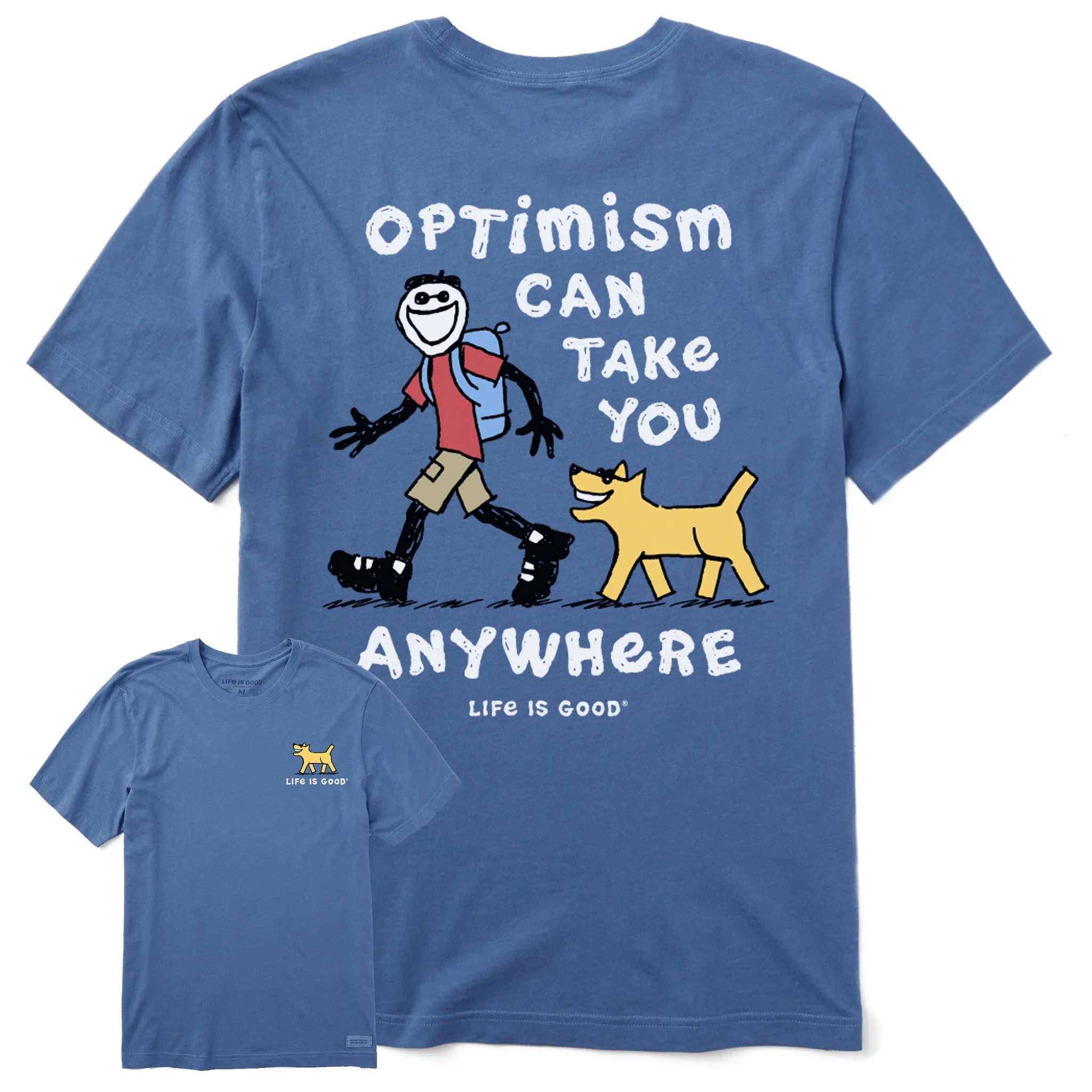 Men's Optimism Anywhere Short Sleeve Tee Life is Good