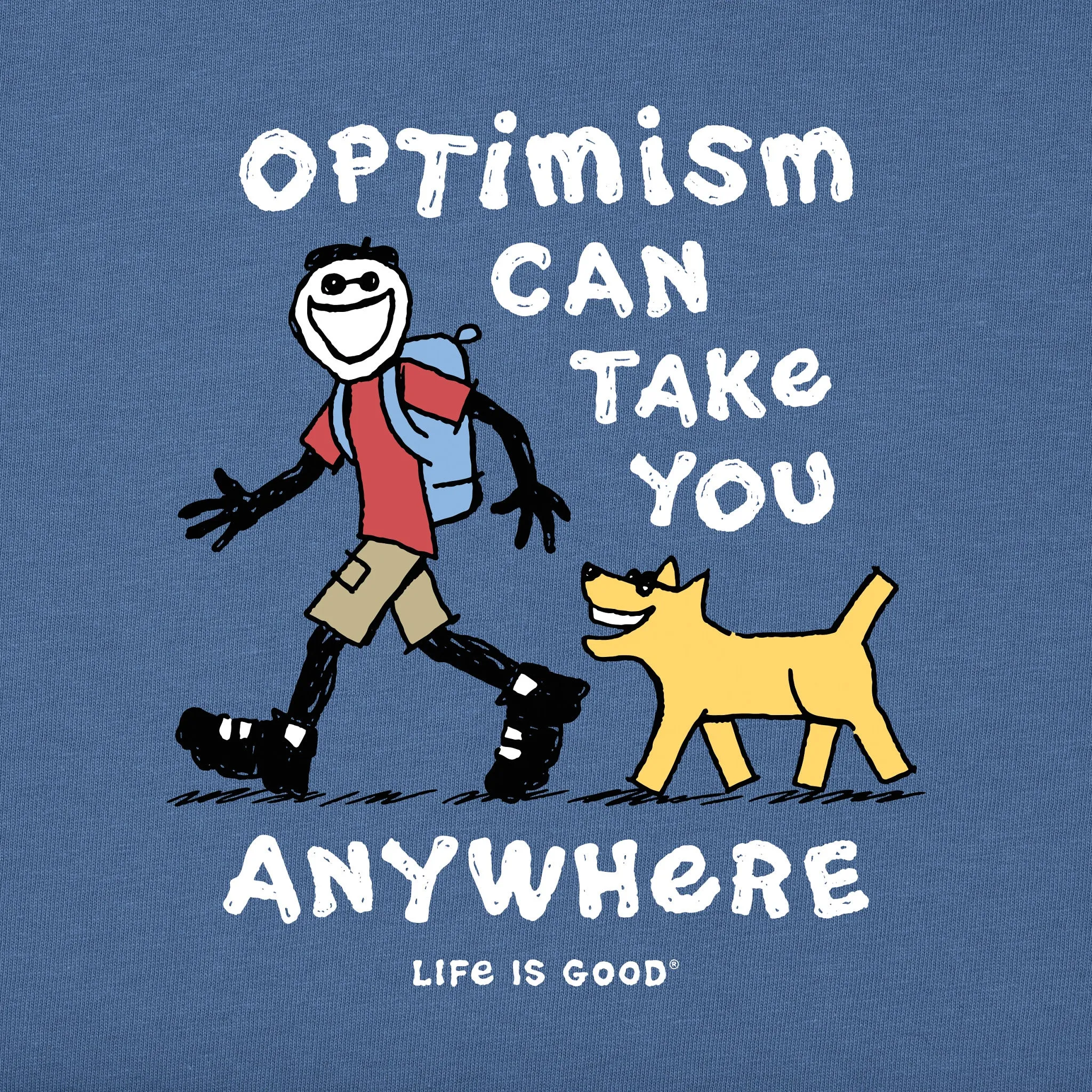 Men's Optimism Anywhere Short Sleeve Tee Life is Good