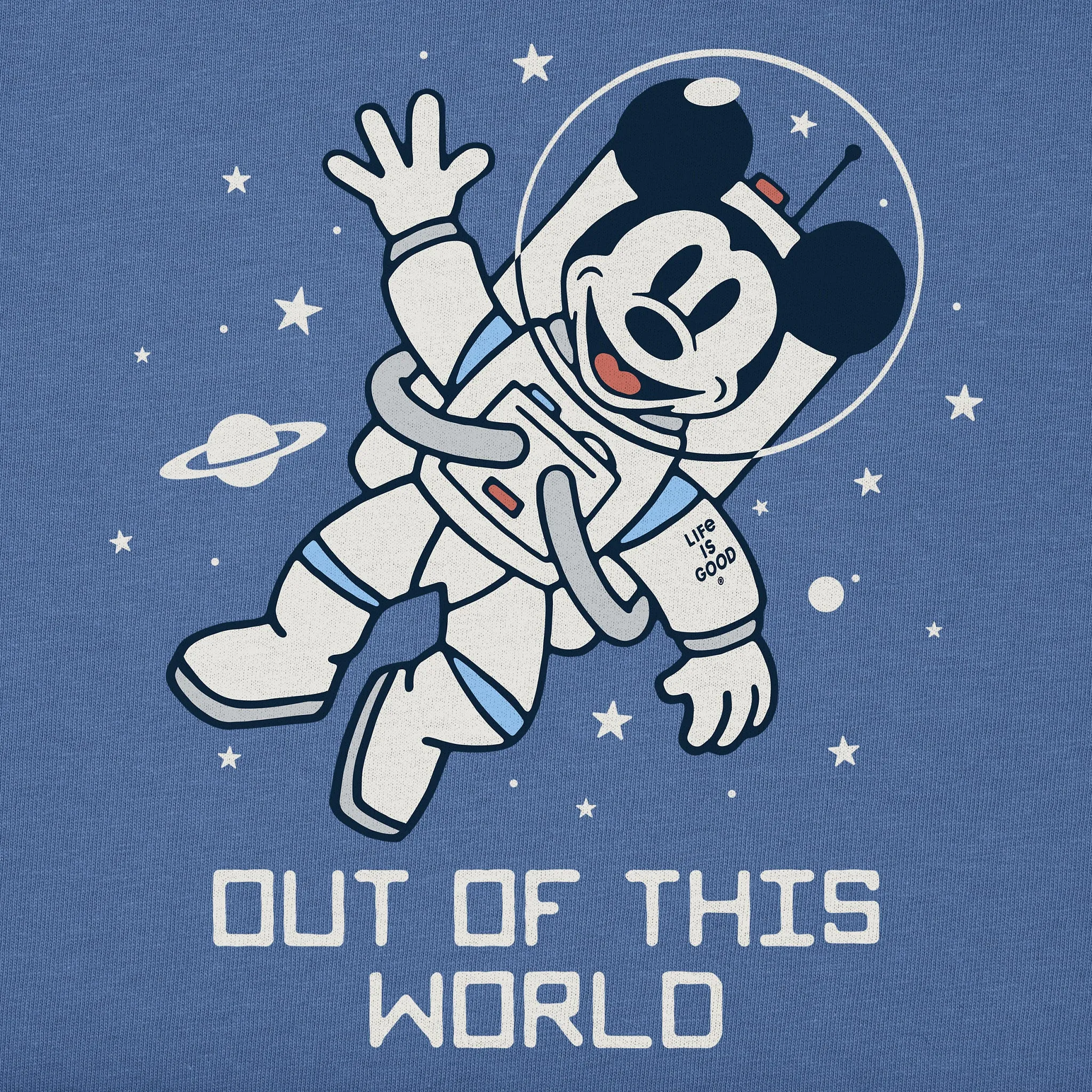 Men's Out of this World Space Willie Short Sleeve Tee Life is Good