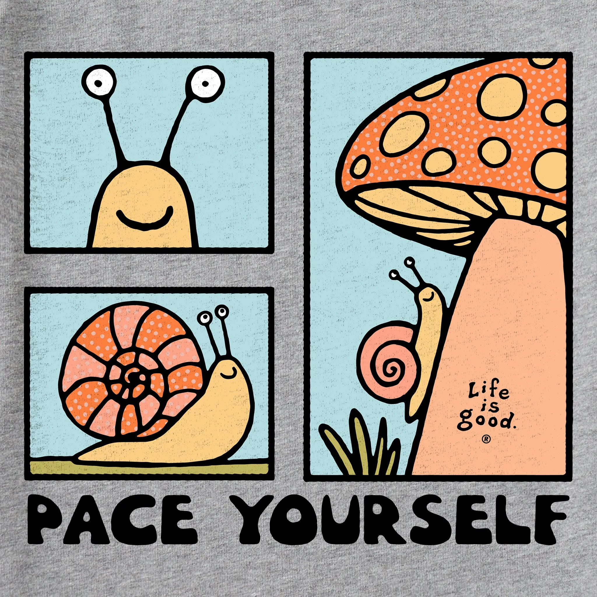 Men's Pace Yourself Snail Short Sleeve Tee Life is Good