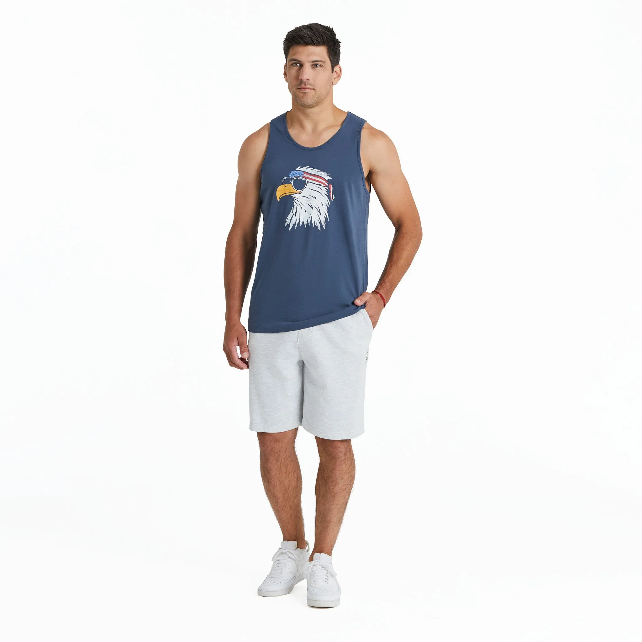 Men's Patriotic Eagle Crusher-LITE Tank Life is Good
