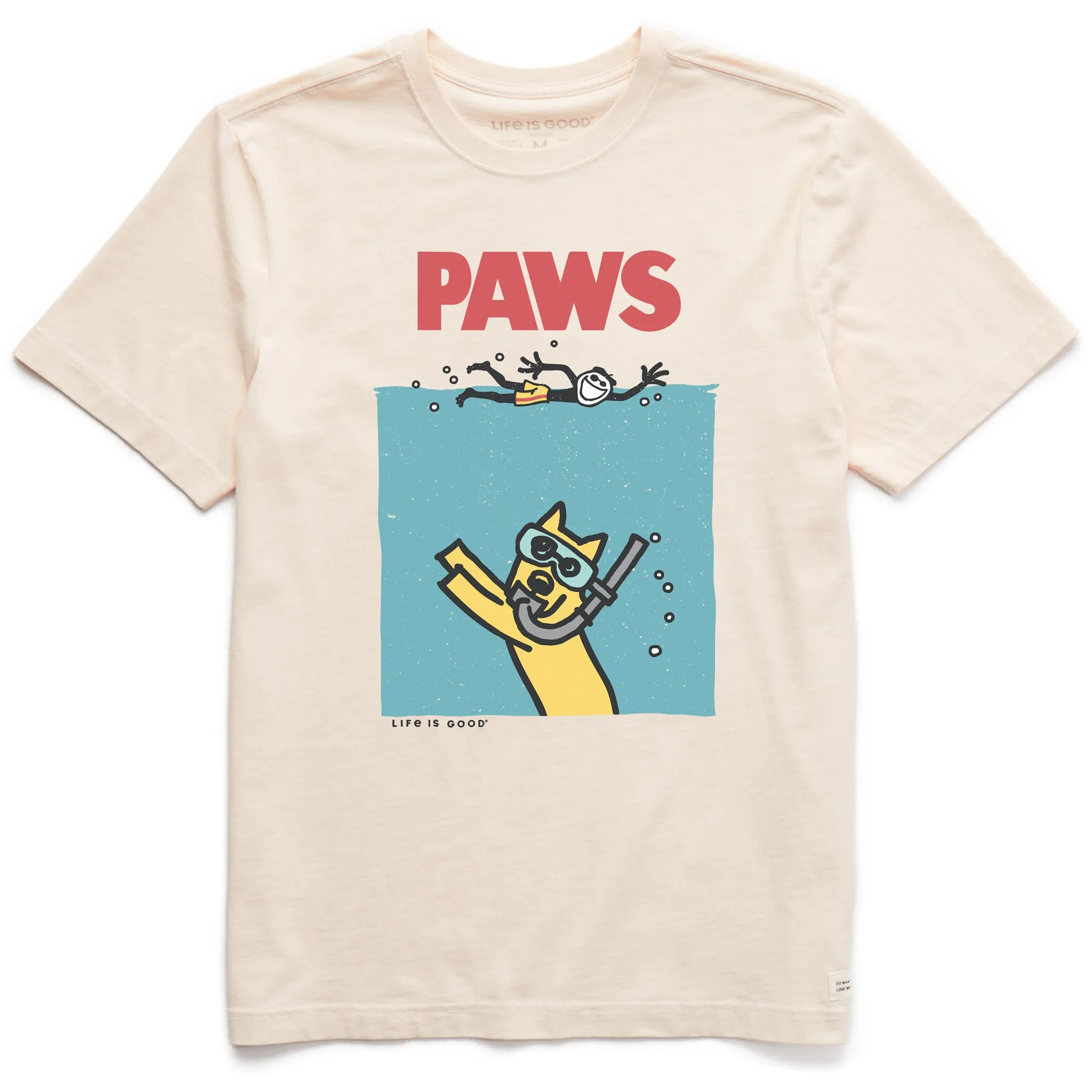 Men's Paws Rocket Short Sleeve Crusher Tee Life is Good