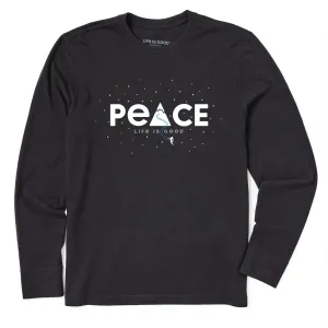 Men's Peace Skier Long Sleeve Crusher Tee Life is Good