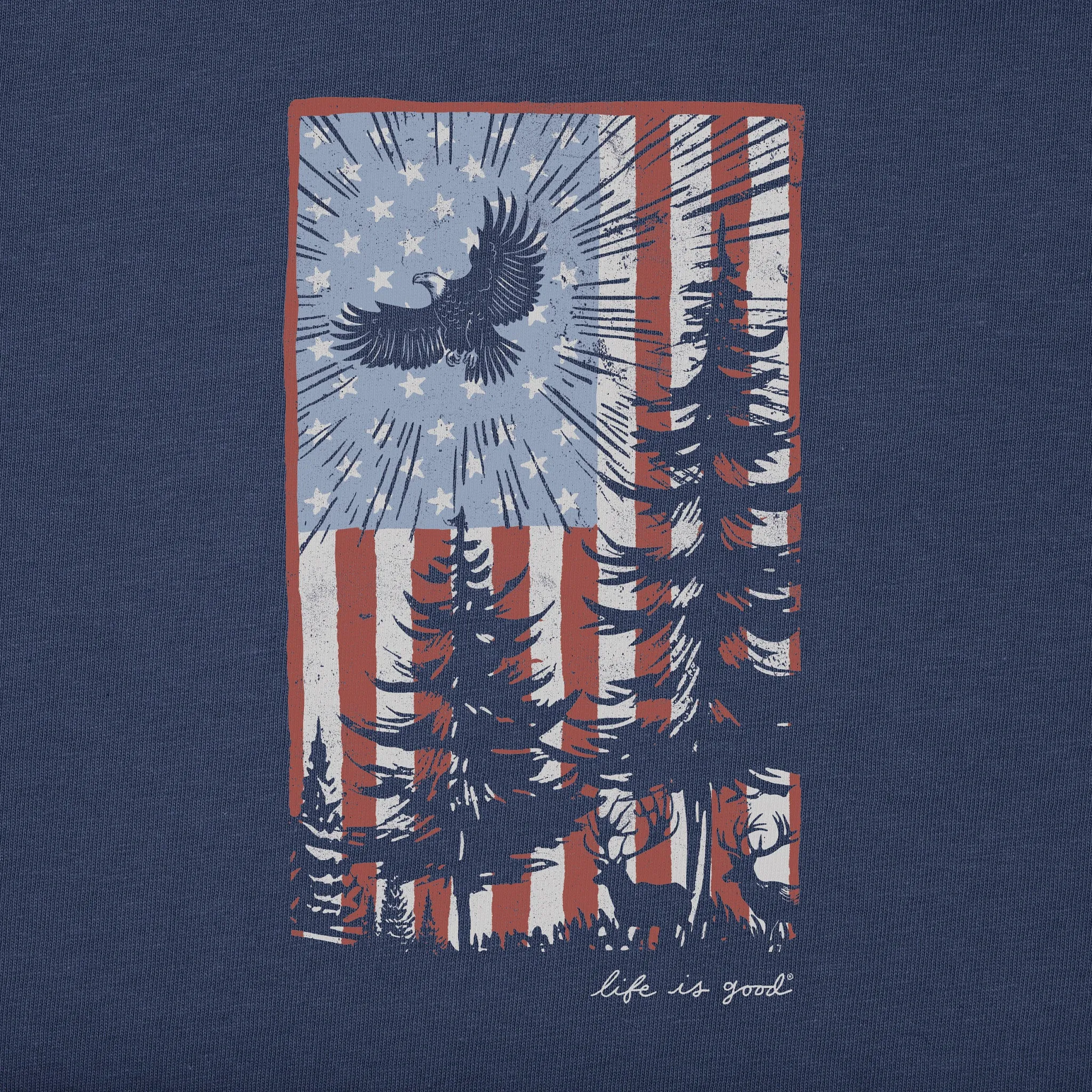Men's Pine Tree Flag Crusher-LITE Tank Life is Good
