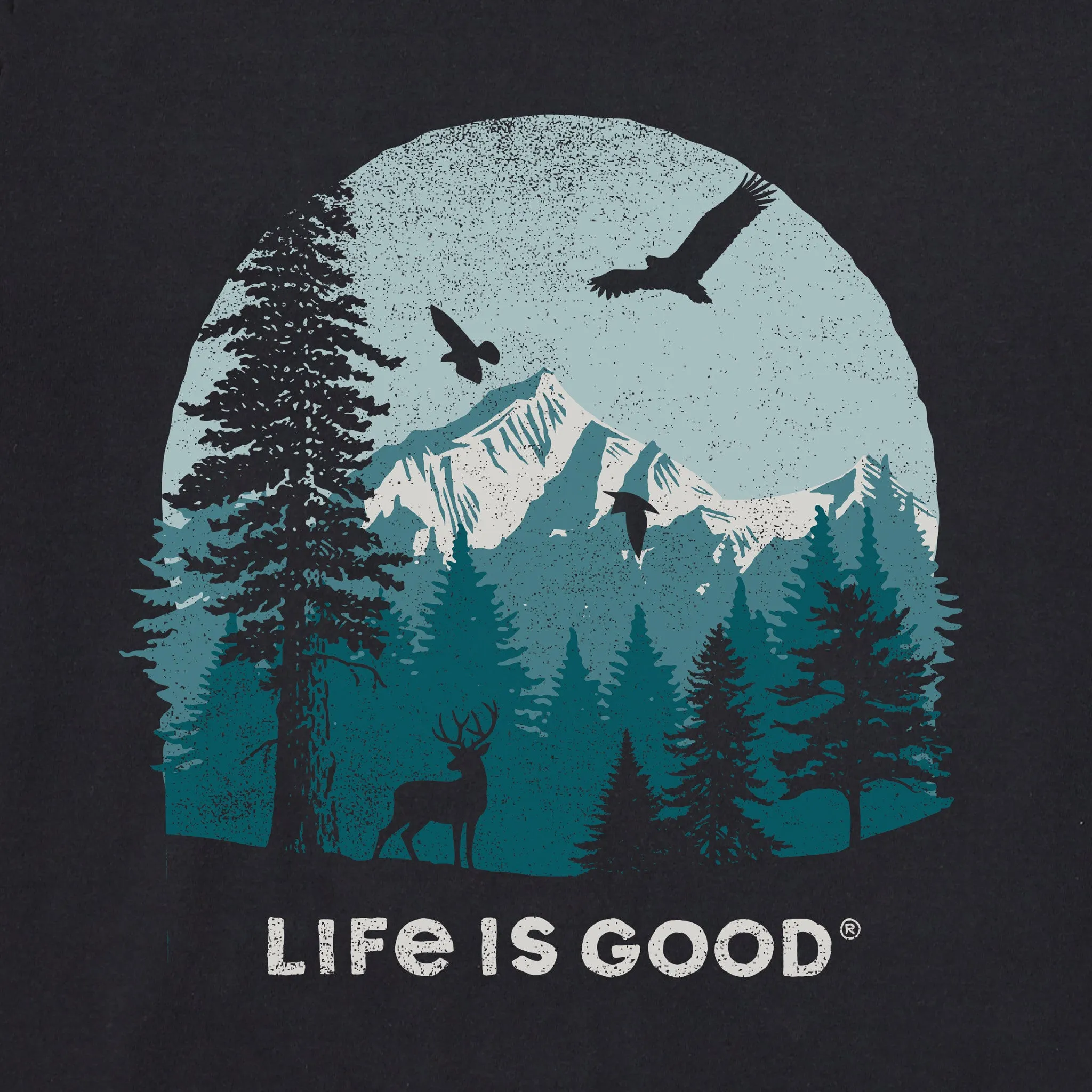 Men's Pinescape Short Sleeve Crusher Tee Life is Good