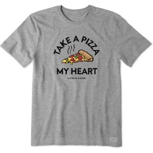 Men's Pizza My Heart Short Sleeve Tee Life is Good