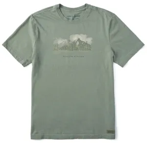 Men's Positive Altitude Mountains Short Sleeve Crusher Tee Life is Good