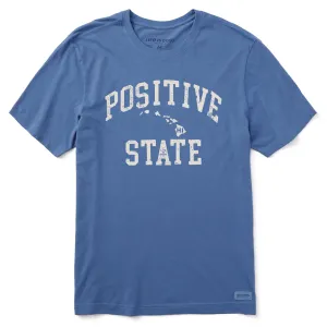 Men's Positive State Hawaii Short Sleeve Crusher Tee Life is Good