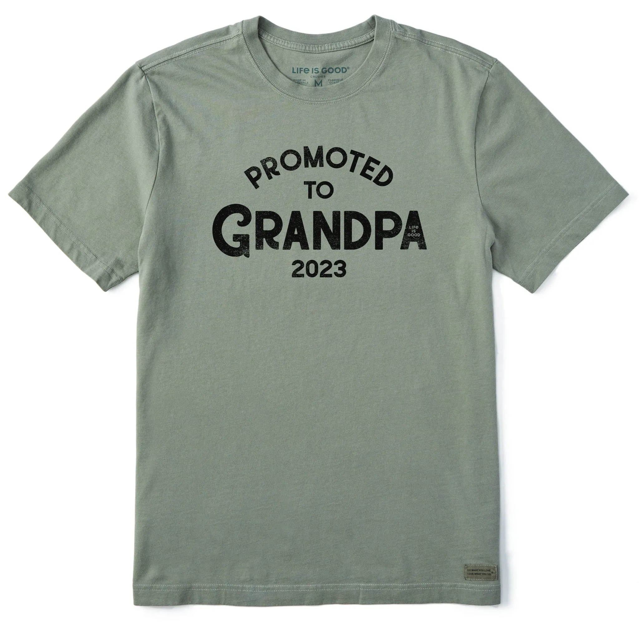 Men's Promoted to Grandpa 2023 Short Sleeve Tee Life is Good