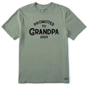 Men's Promoted to Grandpa 2023 Short Sleeve Tee Life is Good