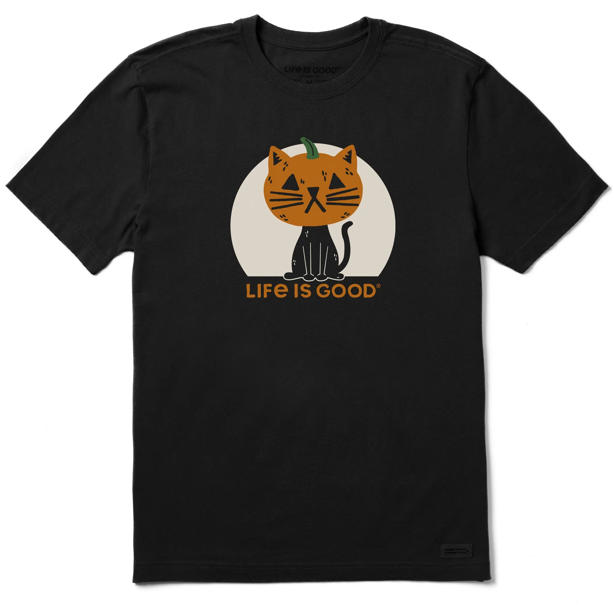 Men's Pumpkinhead Cat Short Sleeve Tee Life is Good