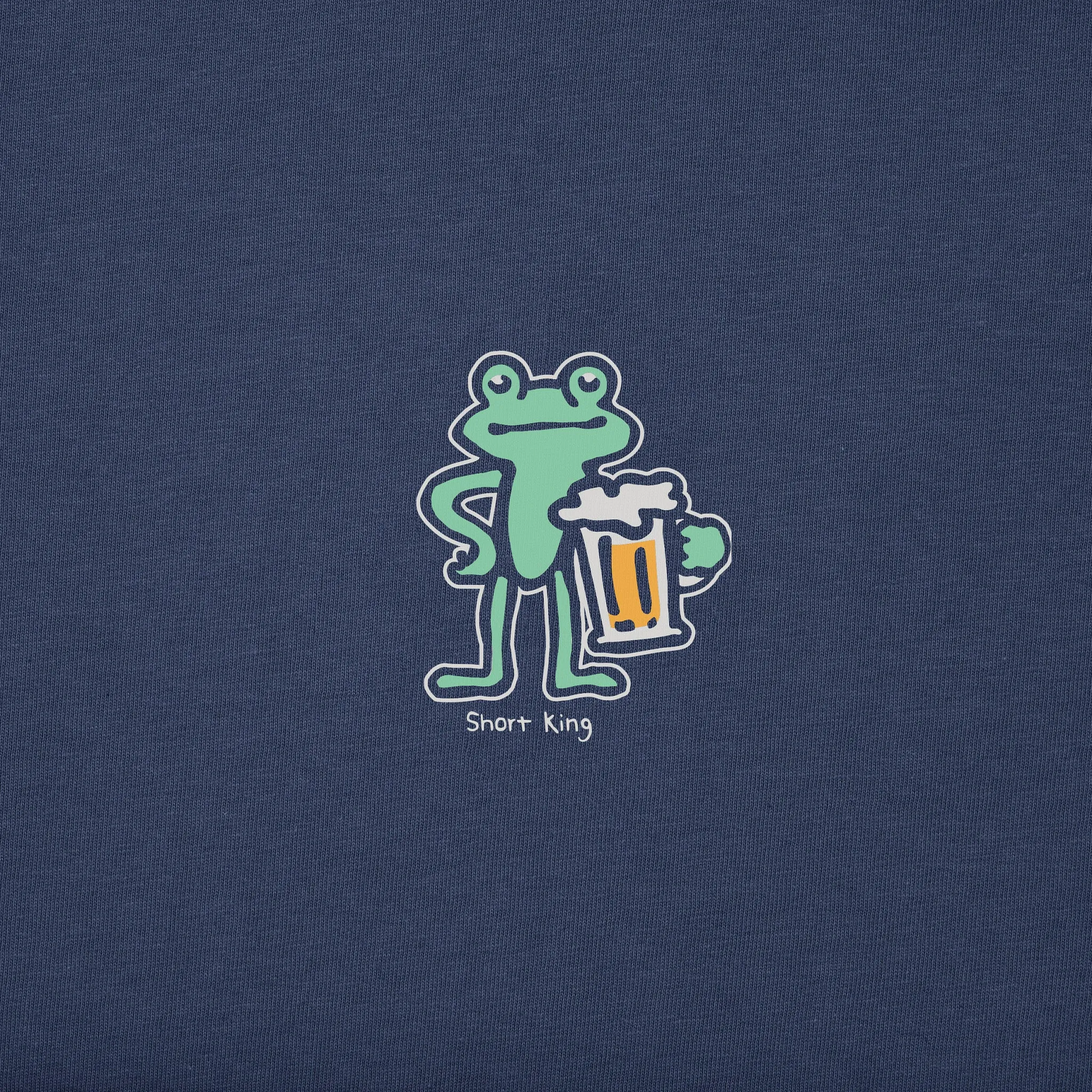 Men's Quirky Short King Frog Short Sleeve Crusher Tee Life is Good