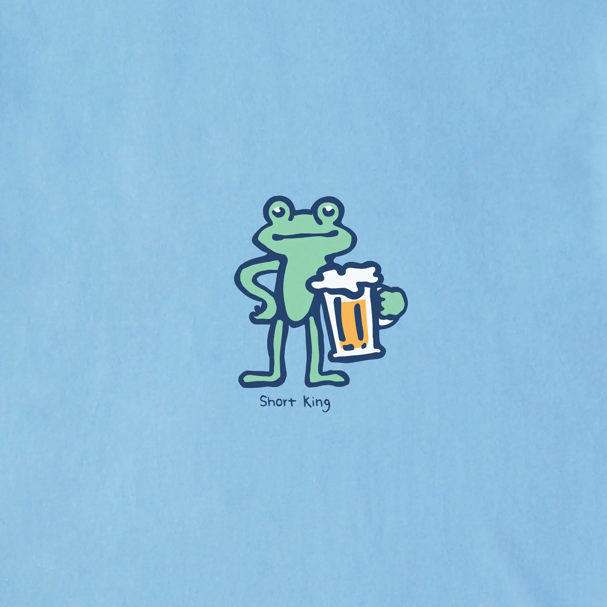 Men's Quirky Short King Frog Short Sleeve Crusher Tee Life is Good