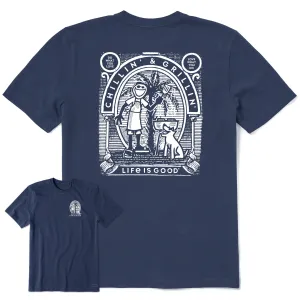 Men's Retro Chillin' & Grillin' Short Sleeve Crusher-LITE Tee Life is Good