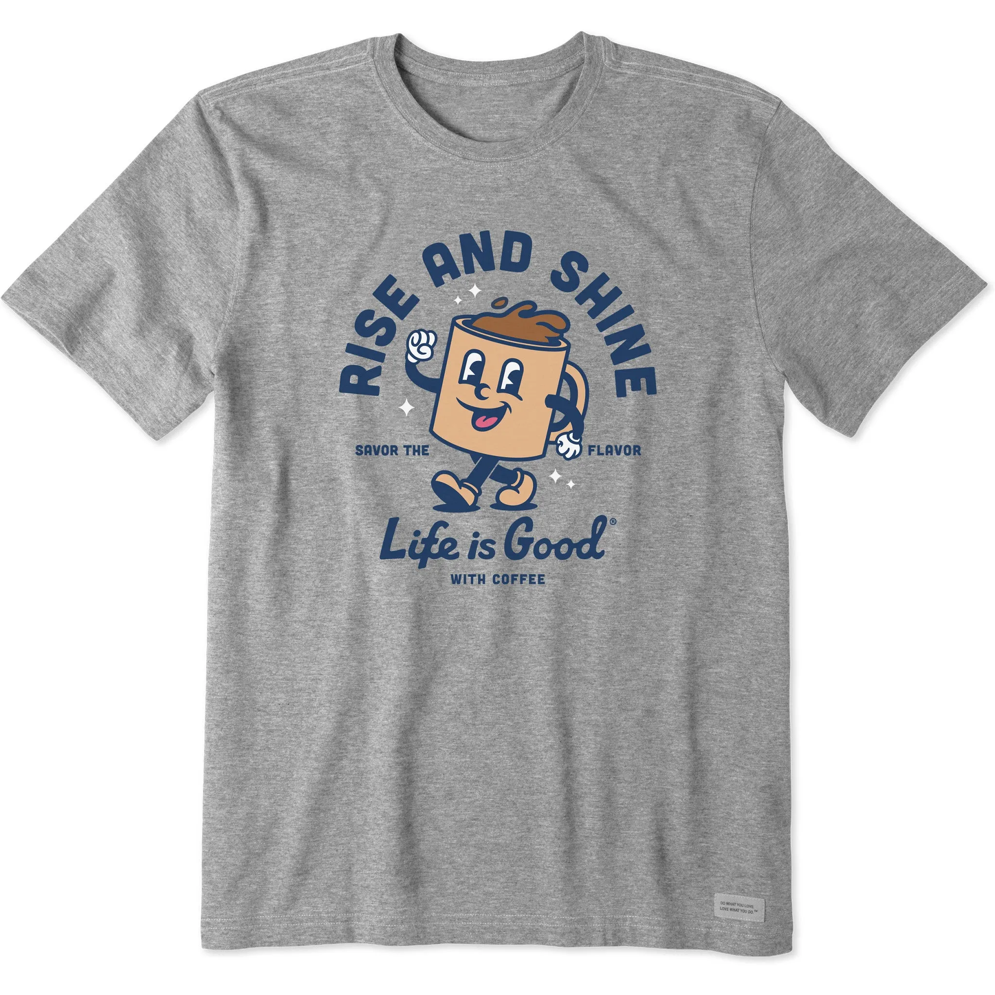 Men's Rise and Shine Coffee Short Sleeve Tee Life is Good