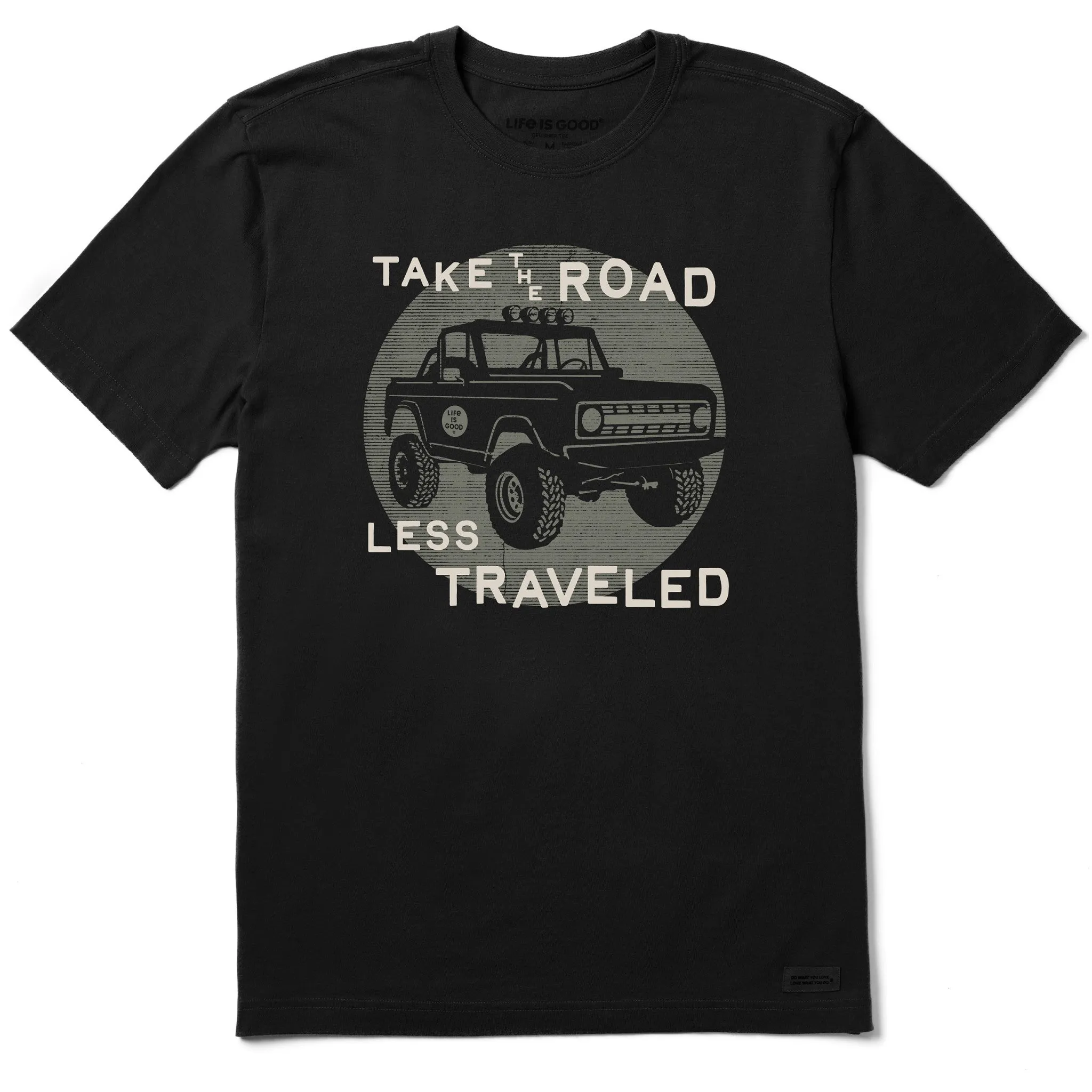 Men's Road Less Traveled Short Sleeve Crusher Tee Life is Good
