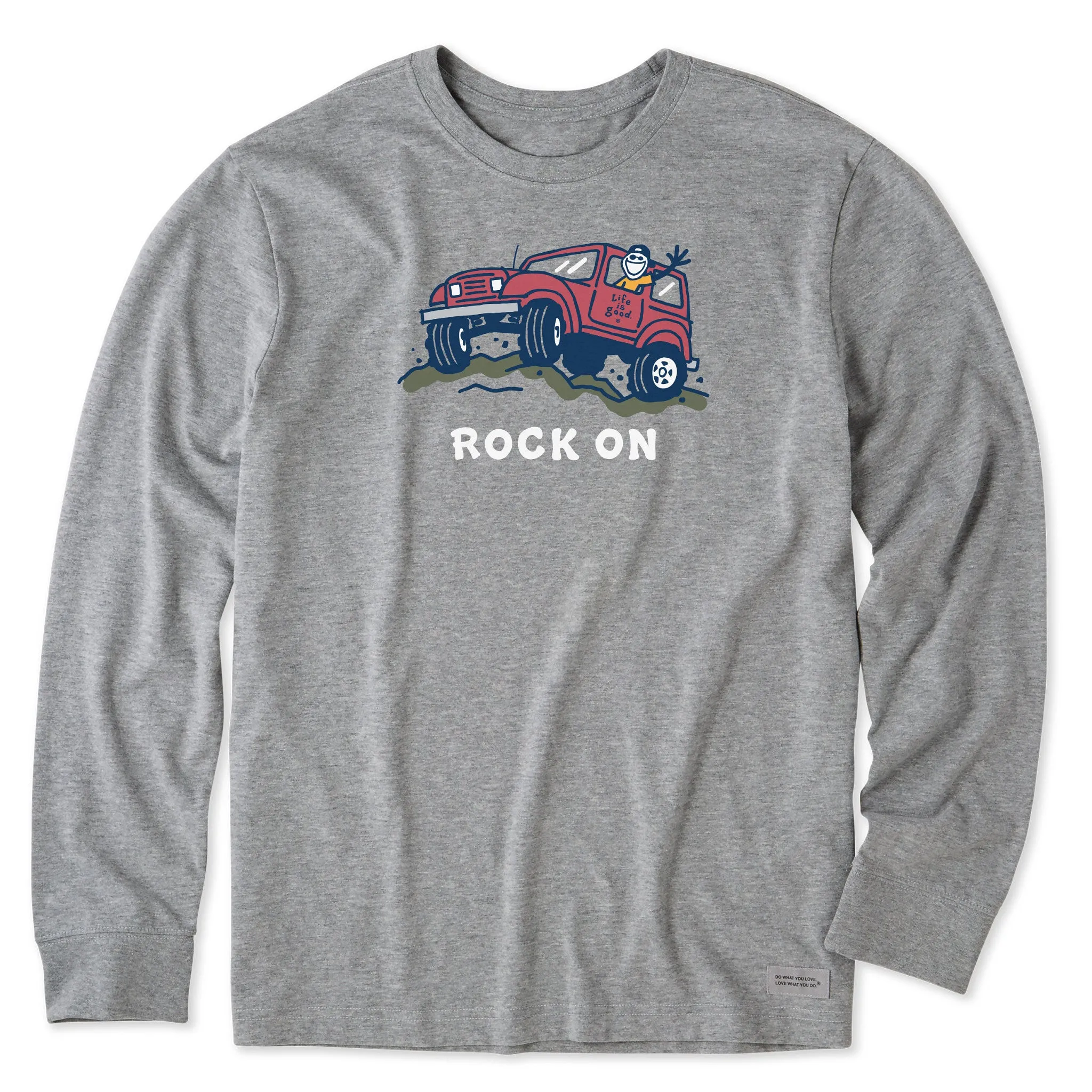 Men's Rock On Offroad Long Sleeve Crusher Tee Life is Good