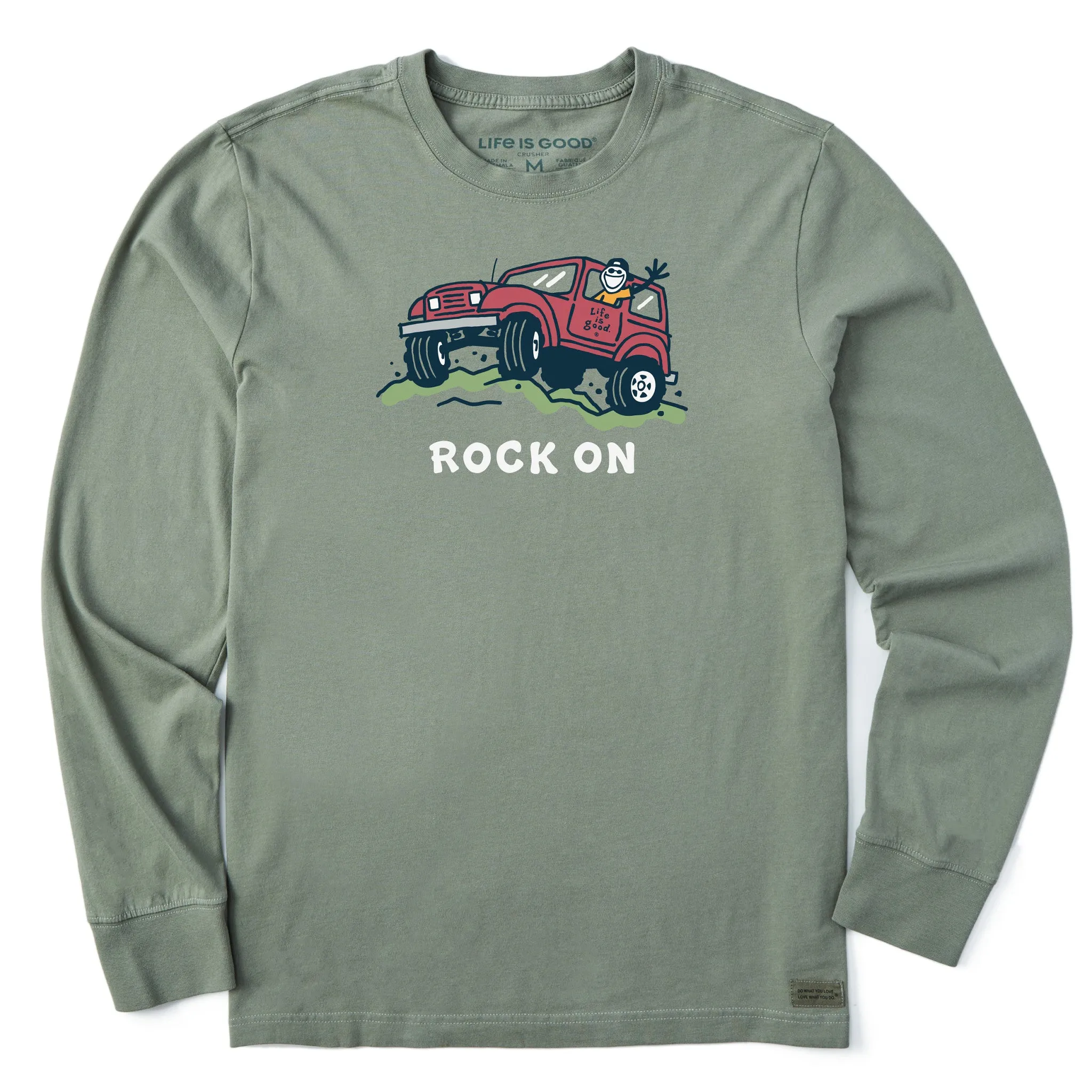 Men's Rock On Offroad Long Sleeve Crusher Tee Life is Good