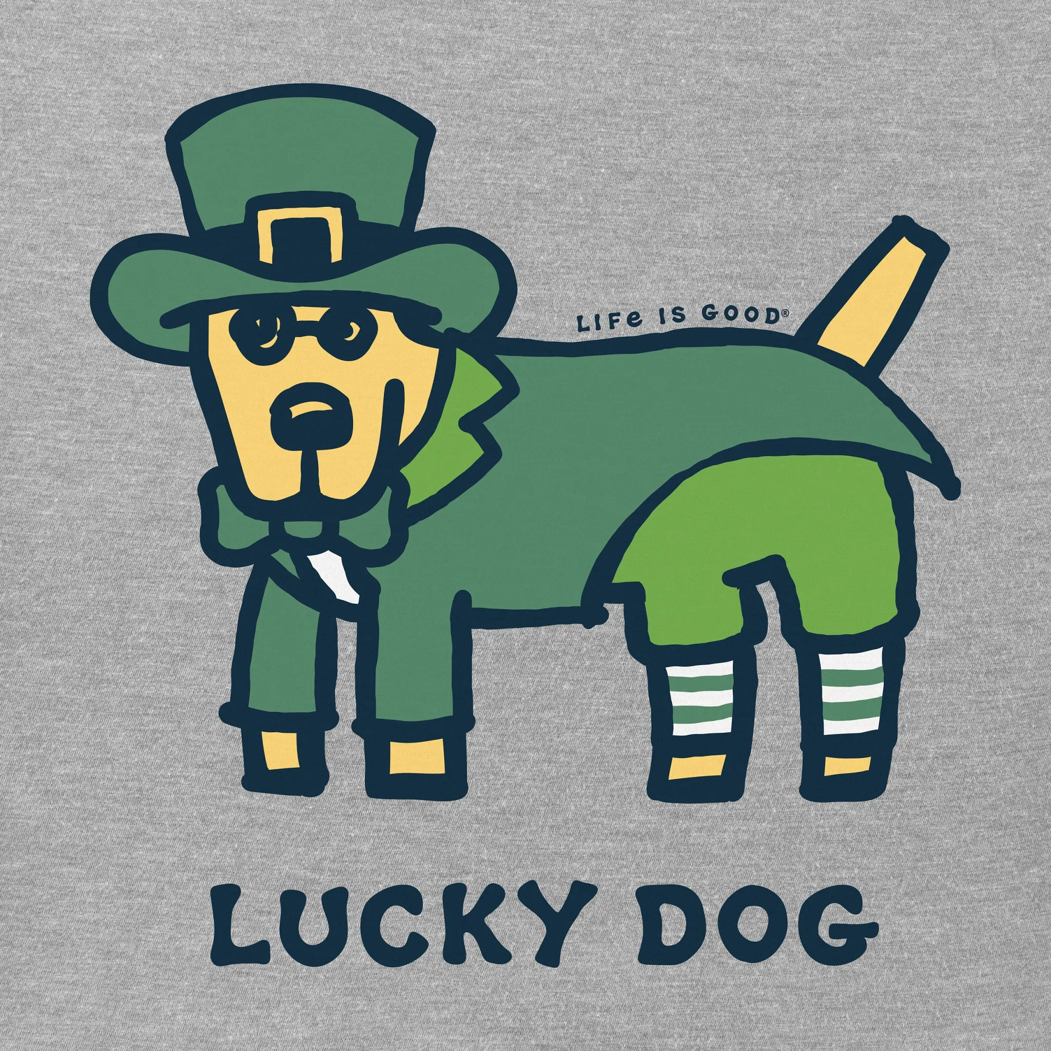 Men's Rocket Lucky Leprechaun Short Sleeve Crusher Tee Life is Good