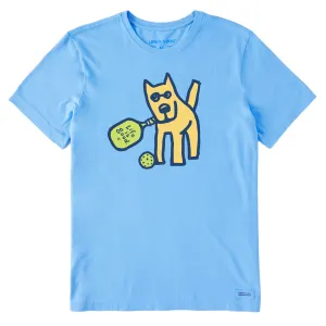 Men's Rocket Pickleball Short Sleeve Crusher Tee Life is Good