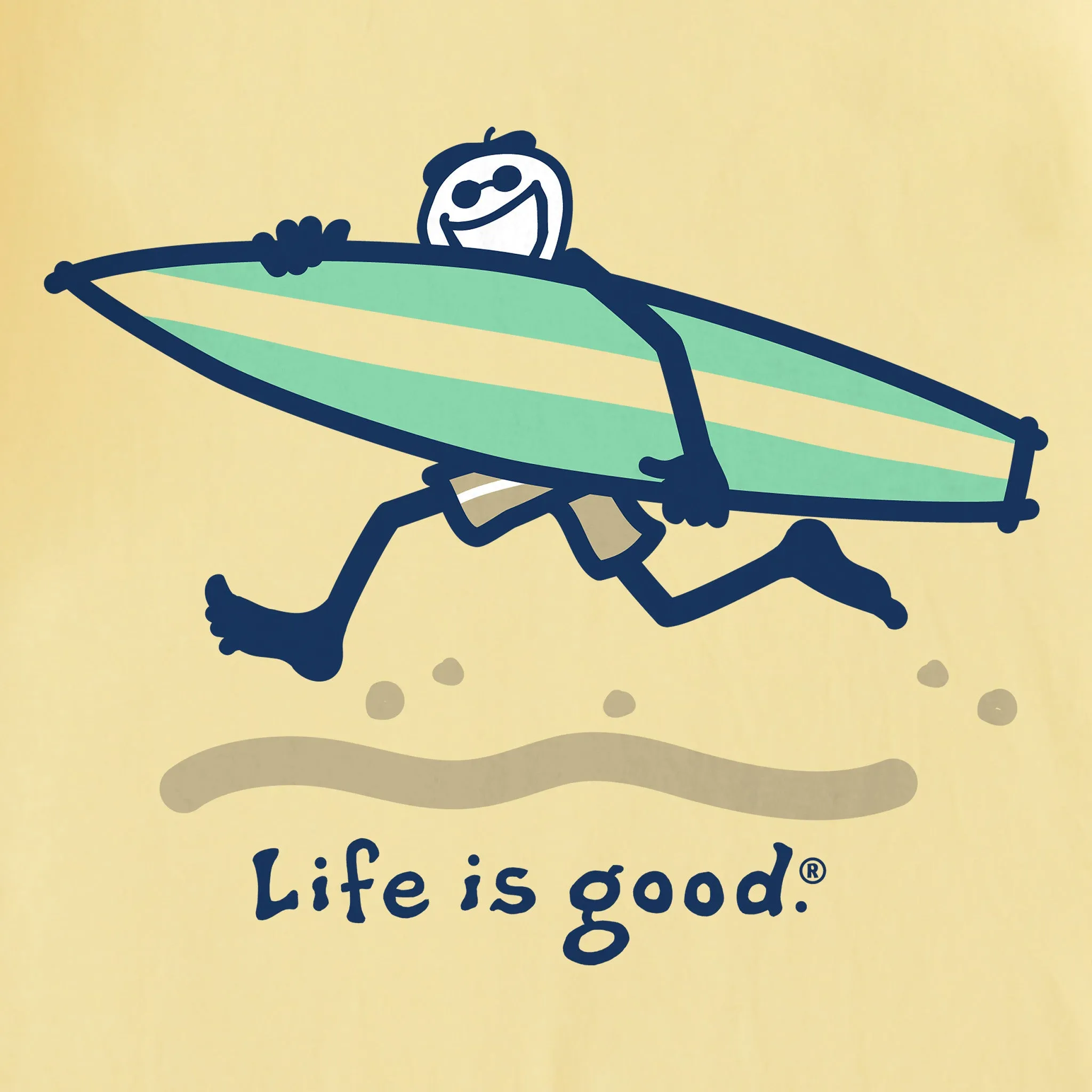 Men's Running Surf Jake Short Sleeve Crusher Tee Life is Good
