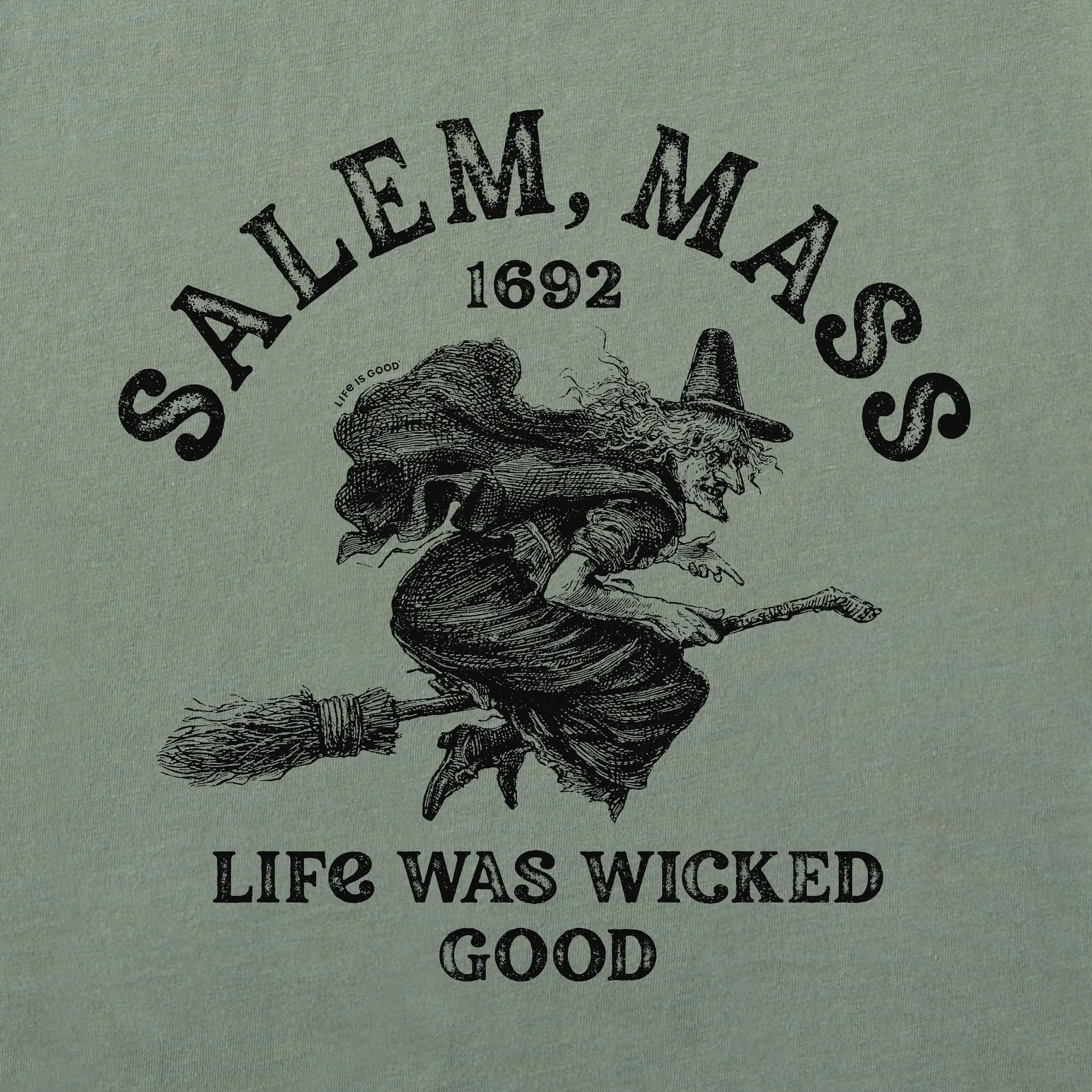 Men's Salem 1692 Short Sleeve Crusher Tee Life is Good