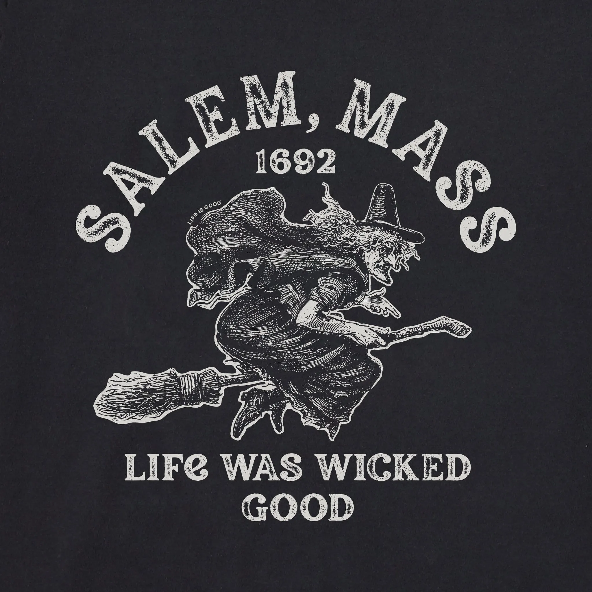 Men's Salem 1692 Short Sleeve Crusher Tee Life is Good