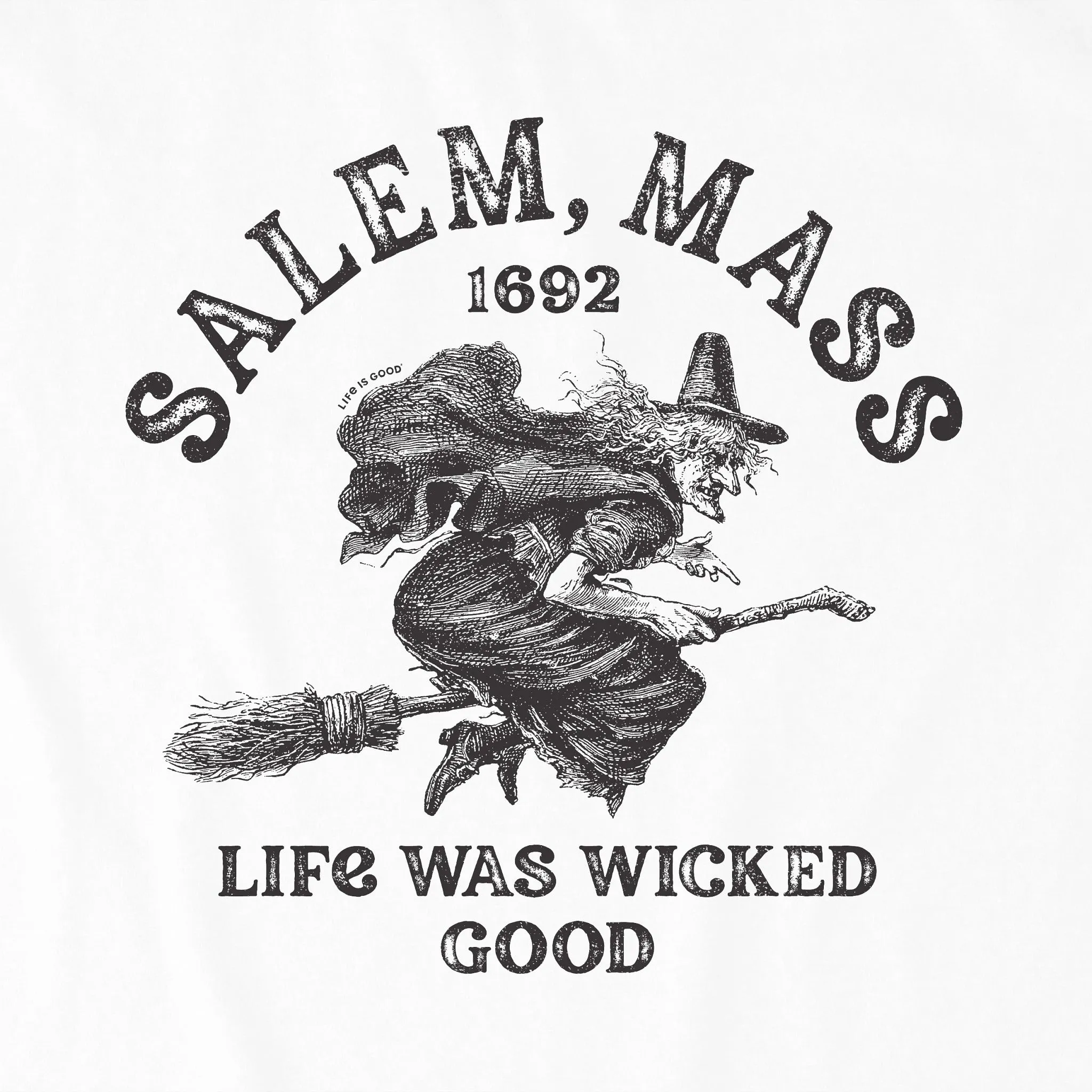 Men's Salem 1692 Short Sleeve Crusher Tee Life is Good