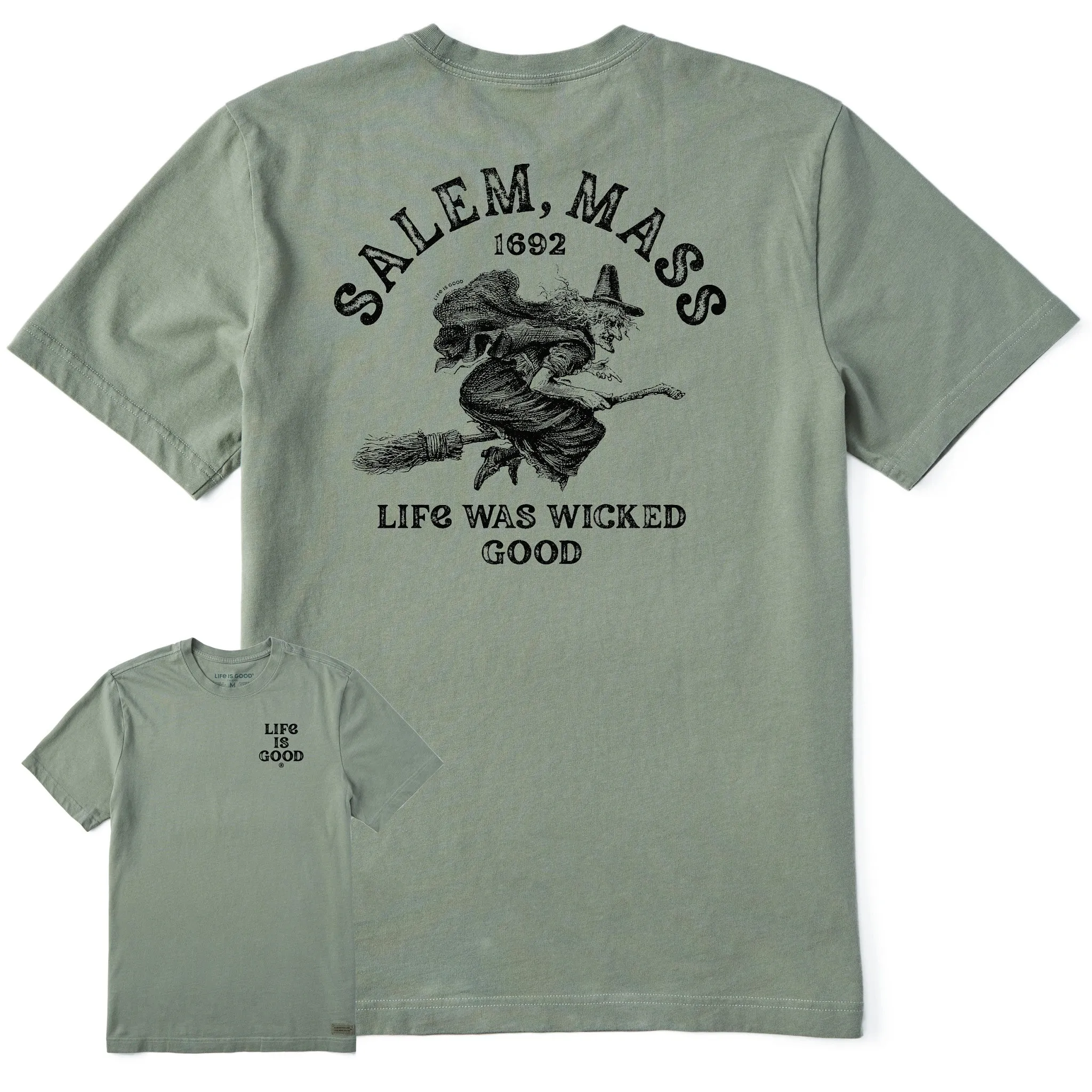 Men's Salem 1692 Short Sleeve Crusher Tee Life is Good