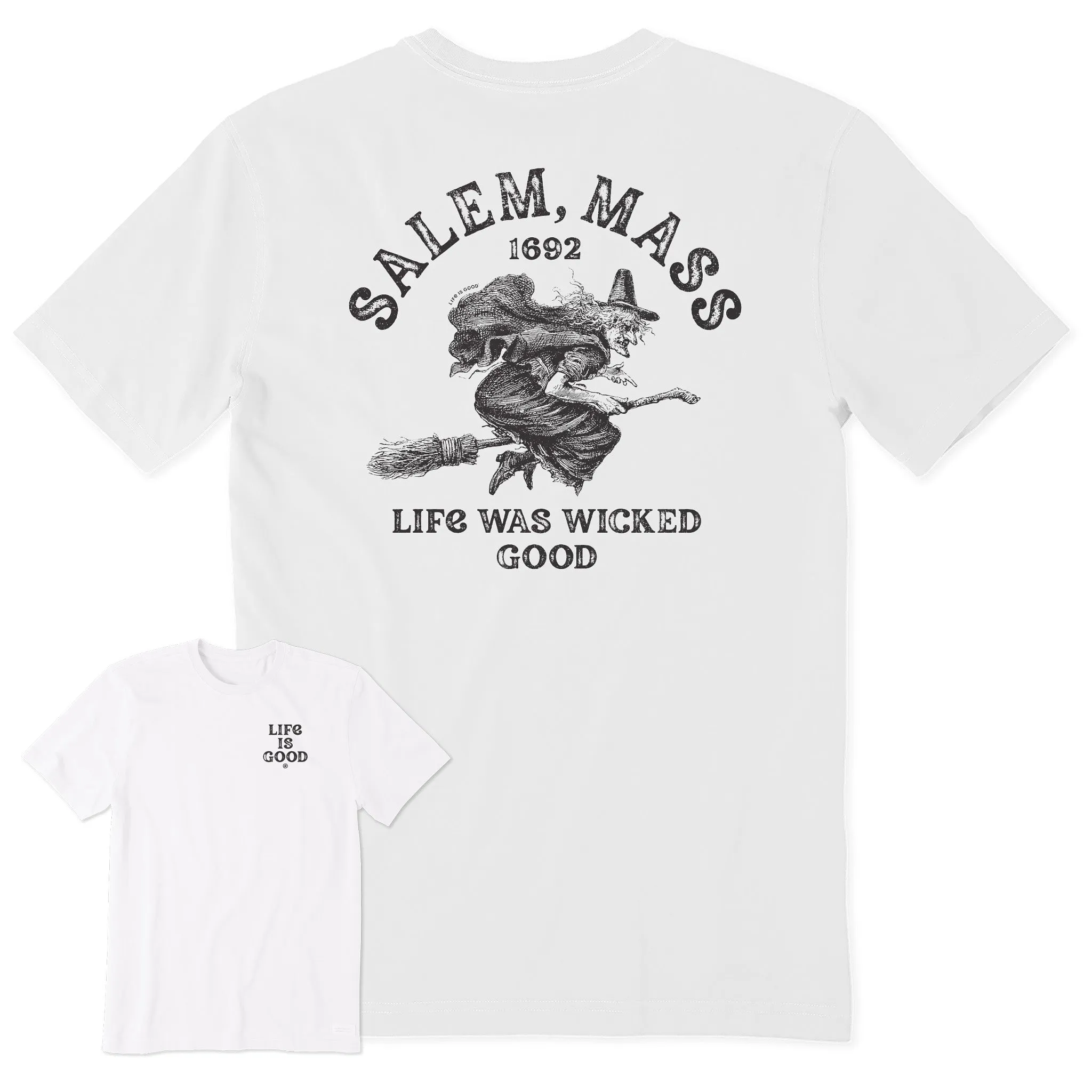 Men's Salem 1692 Short Sleeve Crusher Tee Life is Good
