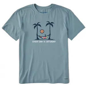 Men's Saturday Hammock Palms Tie Dye Short Sleeve Crusher Tee Life is Good