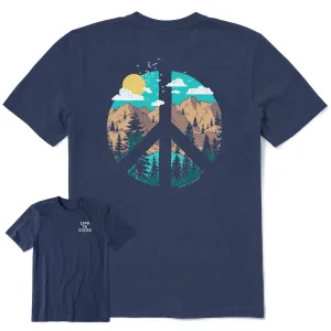 Men's Scenic Peace Sign Short Sleeve Tee Life is Good