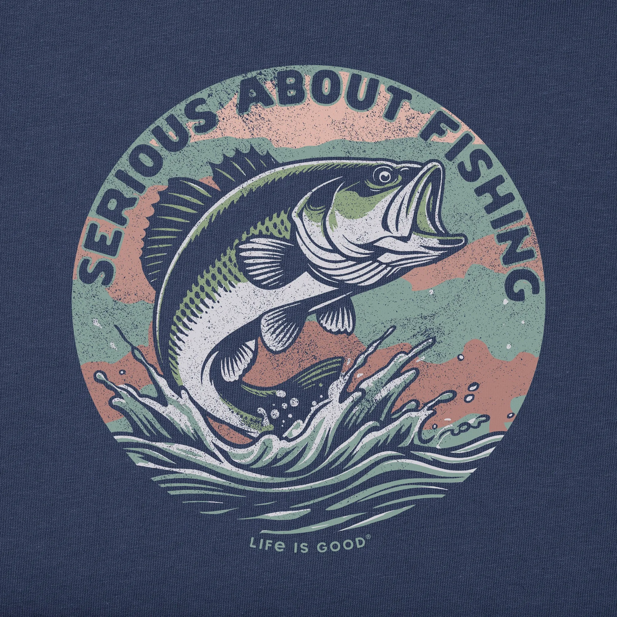 Men's Serious About Fishing Short Sleeve Tee Life is Good