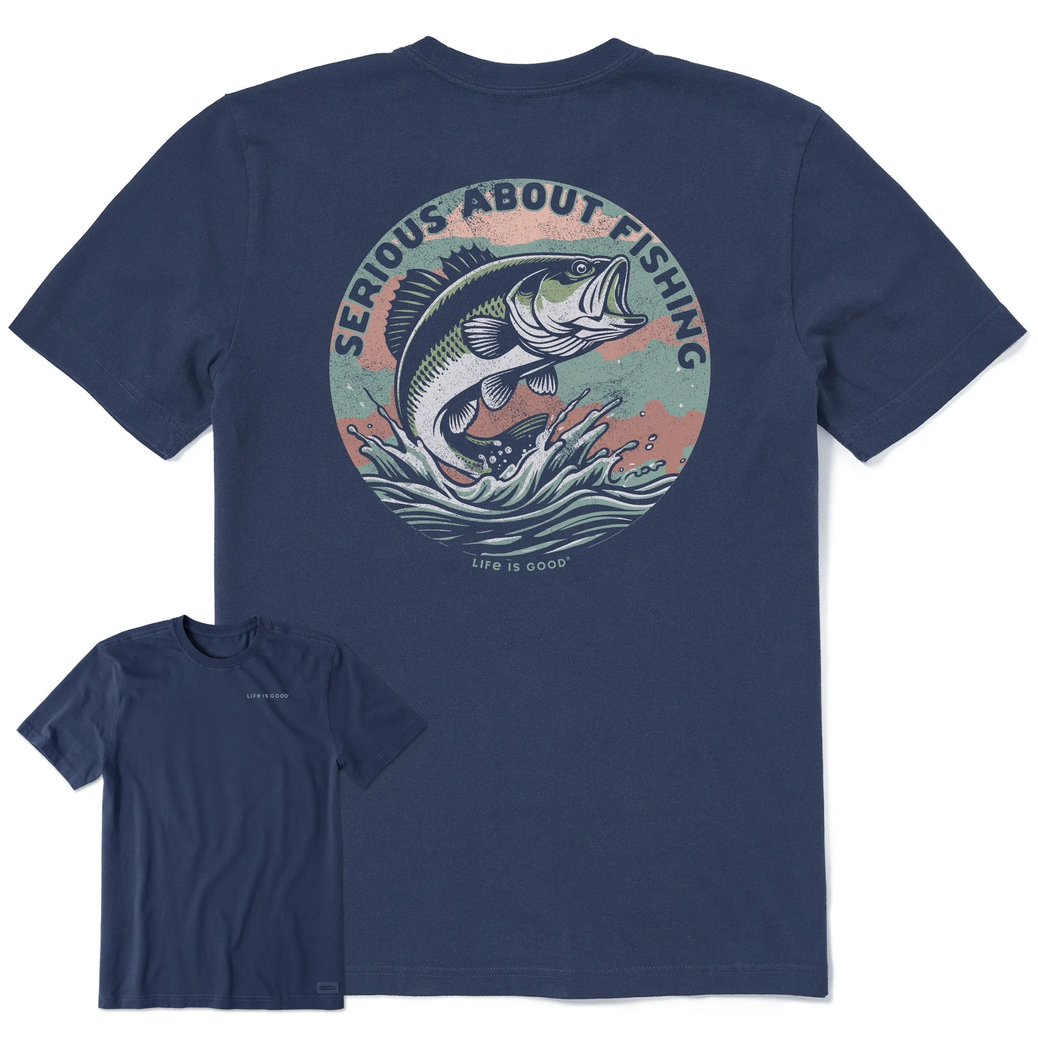 Men's Serious About Fishing Short Sleeve Tee Life is Good