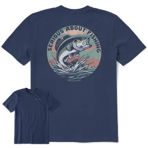 Men's Serious About Fishing Short Sleeve Tee Life is Good