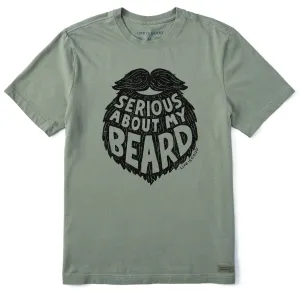 Men's Serious About My Beard Short Sleeve Crusher Tee Life is Good