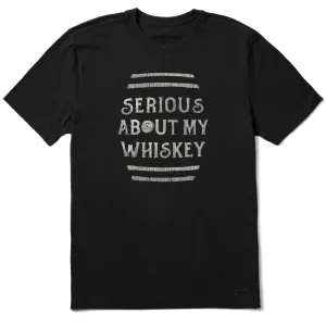 Men's Serious About My Whiskey Short Sleeve Crusher Tee Life is Good