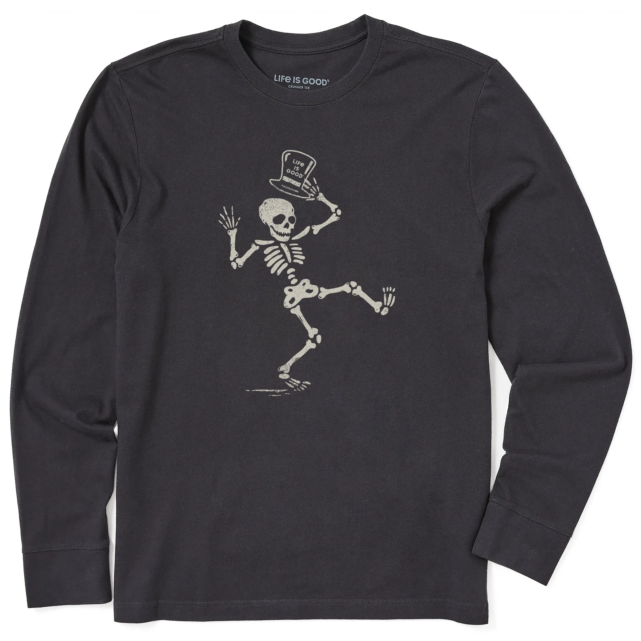 Men's Shake Your Bones Long Sleeve Crusher Tee Life is Good
