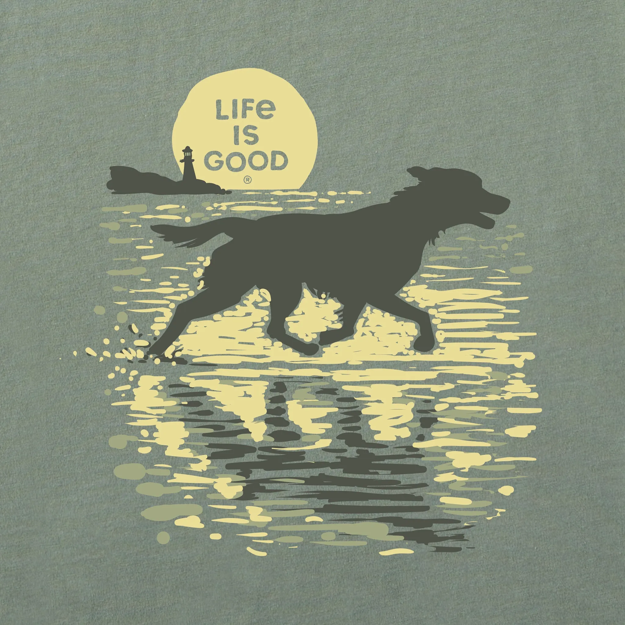 Men's Shoredog Short Sleeve Crusher-LITE Tee Life is Good