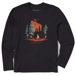 Men's Simplify Fireside Long Sleeve Crusher Tee Life is Good