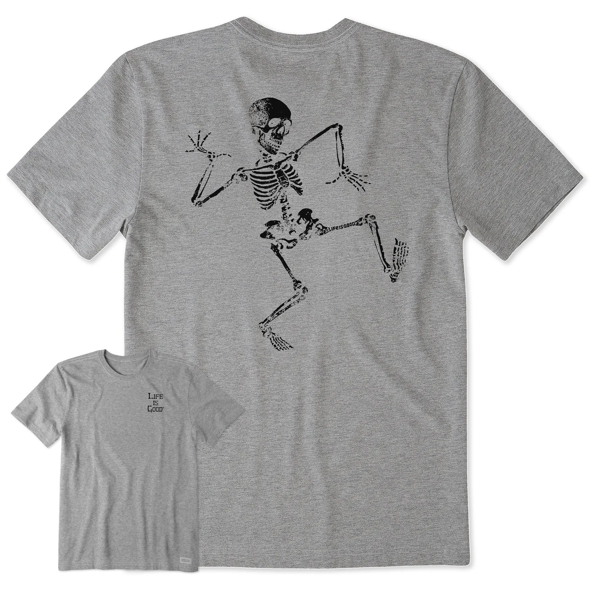 Men's Skeleton Dance Short Sleeve Crusher Tee Life is Good