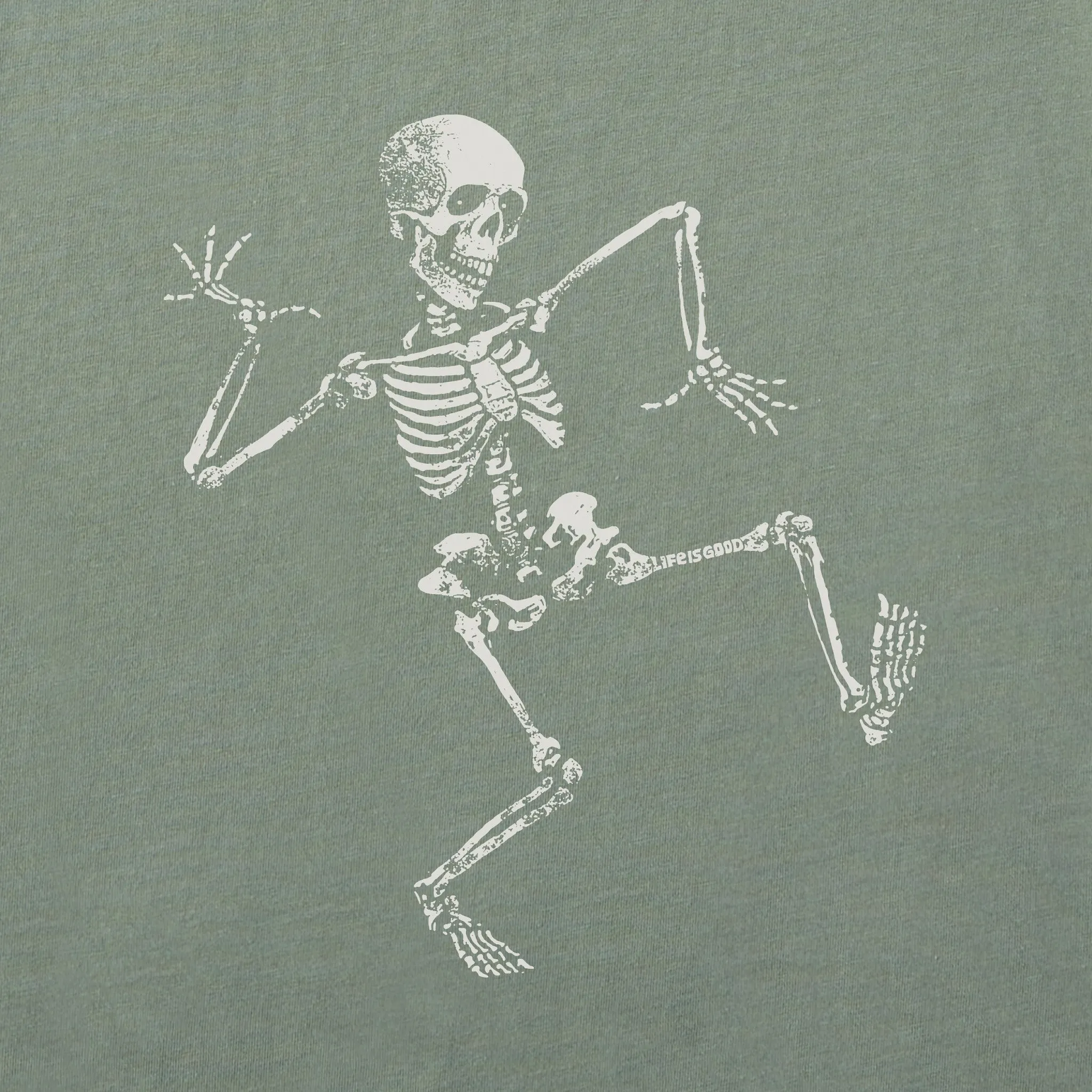 Men's Skeleton Dance Short Sleeve Crusher Tee Life is Good