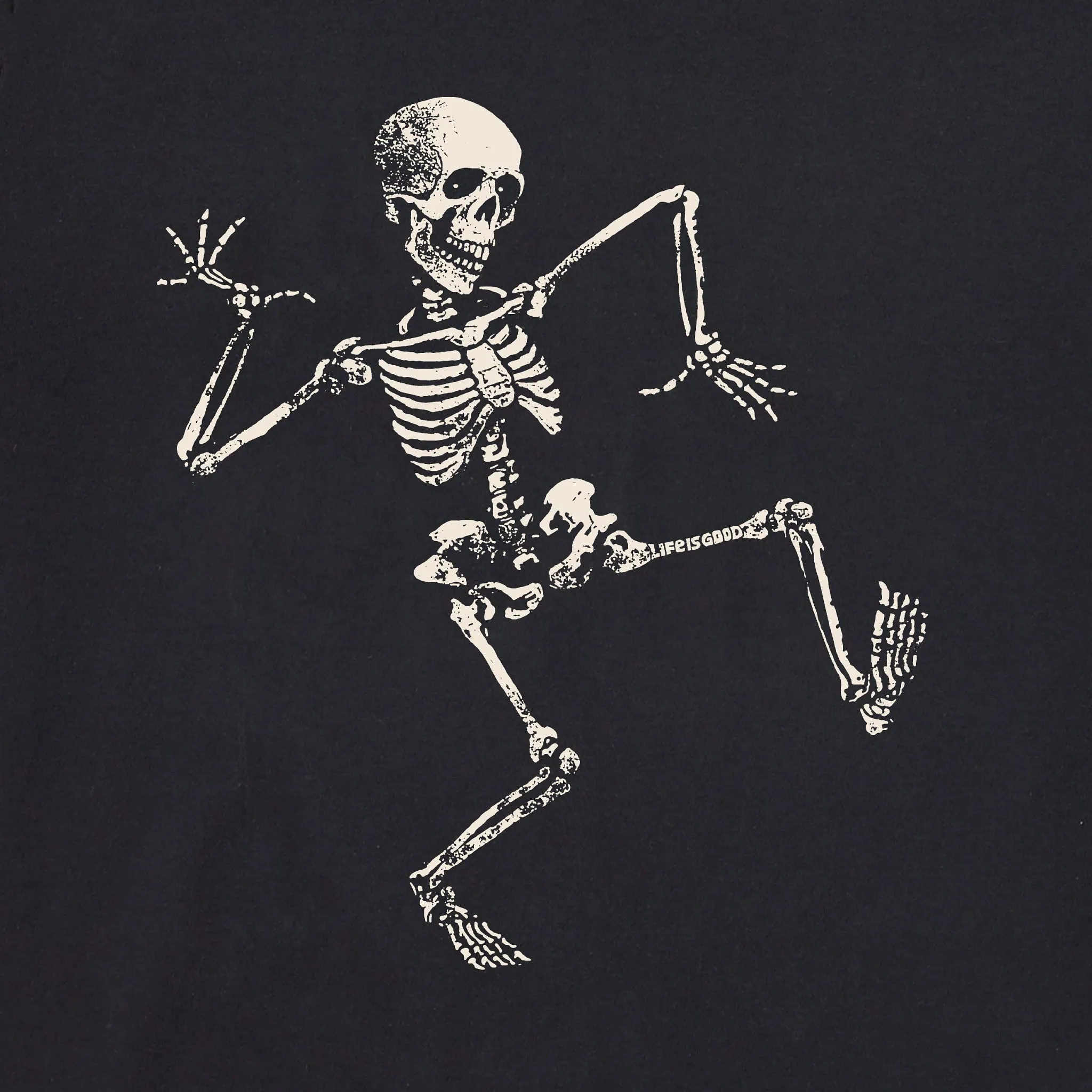 Men's Skeleton Dance Short Sleeve Crusher Tee Life is Good